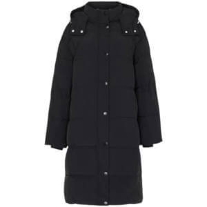 Whistles Black Una Puffa Coat